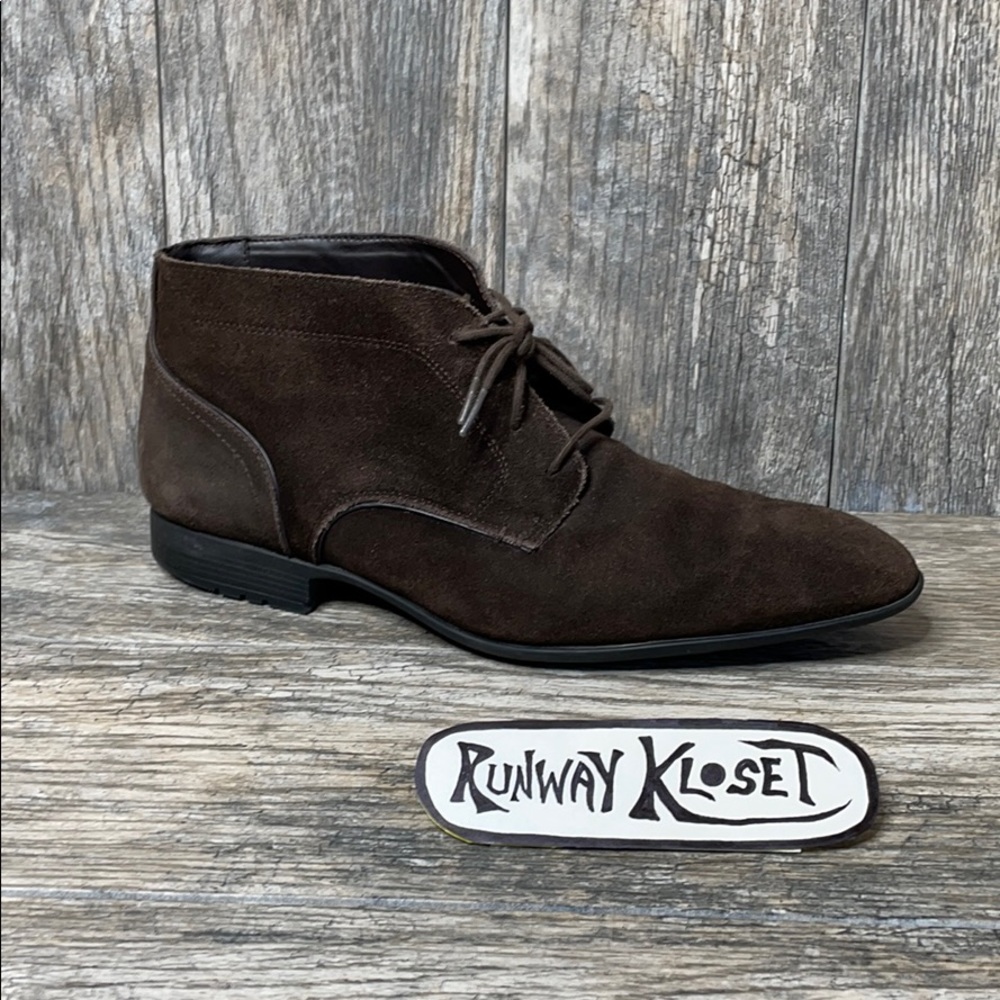 Adiprene Rockport Mens Leather Chukka Oxford Suede Shoes Brown US 10